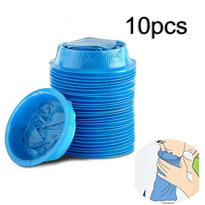 10Pcs 1000ML Vomiting Bag Disposable Travel Car Airplane Motion Sickness Nausea Vomit Cleaning Bags Emergency Vomiting Bag