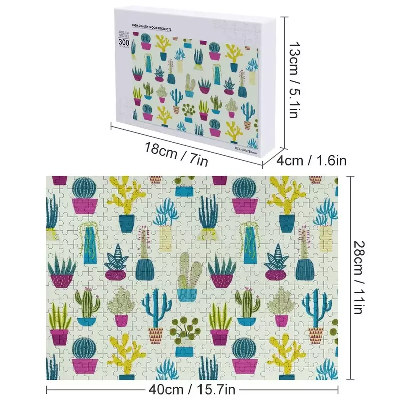 Cactus Garden Jigsaw Puzzle Customized Toys For Kids Personalized Puzzle