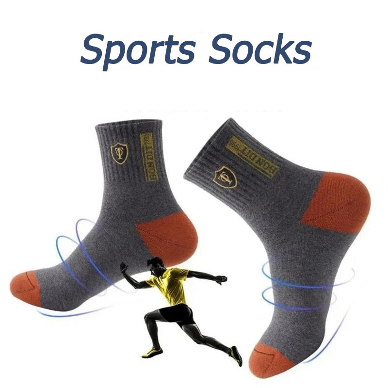 5 paires de chaussettes de sport pour hommes et automne été confortable respirant sueur décontracté mince basket-ball chaussettes de sport EU37-43