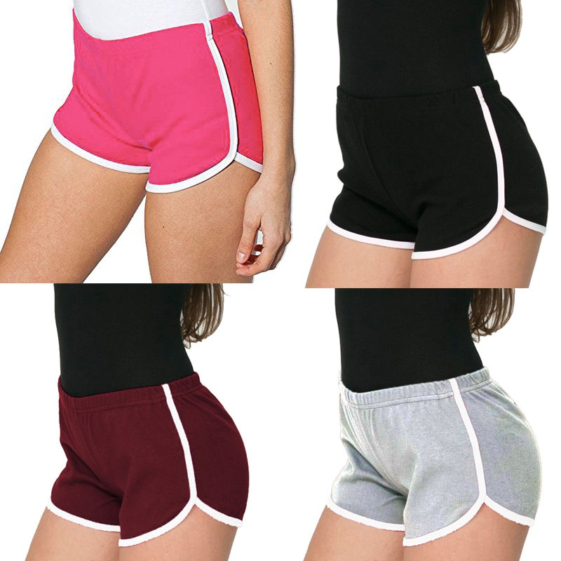 Pantalones cortos de Yoga de algodón para mujer, pijama informal Sexy, pantalones cortos de delfín, bicicleta de ejercicio, Verano