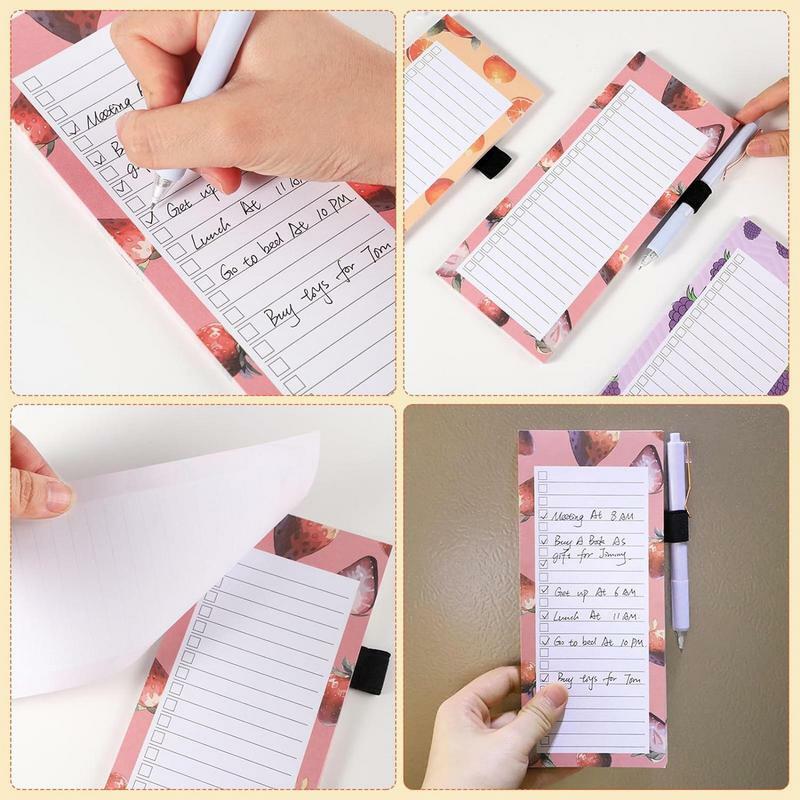 Magnetic Grocery List Pad Refrigerator Magnetic Grocery List Notepads Safe And Odorless Memo Notepad For Locker Appointment