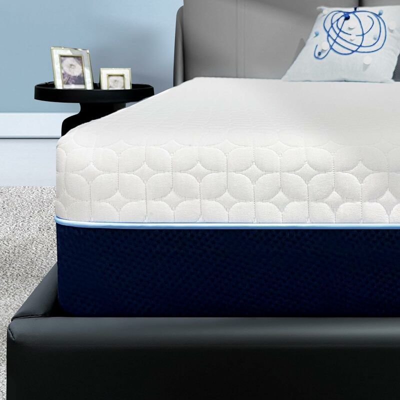 Cooling Gel Memory Foam Mattress Made in USA,Hybrid Mattress with Breathable Cover,Bed in a Box,Pressure Relieving