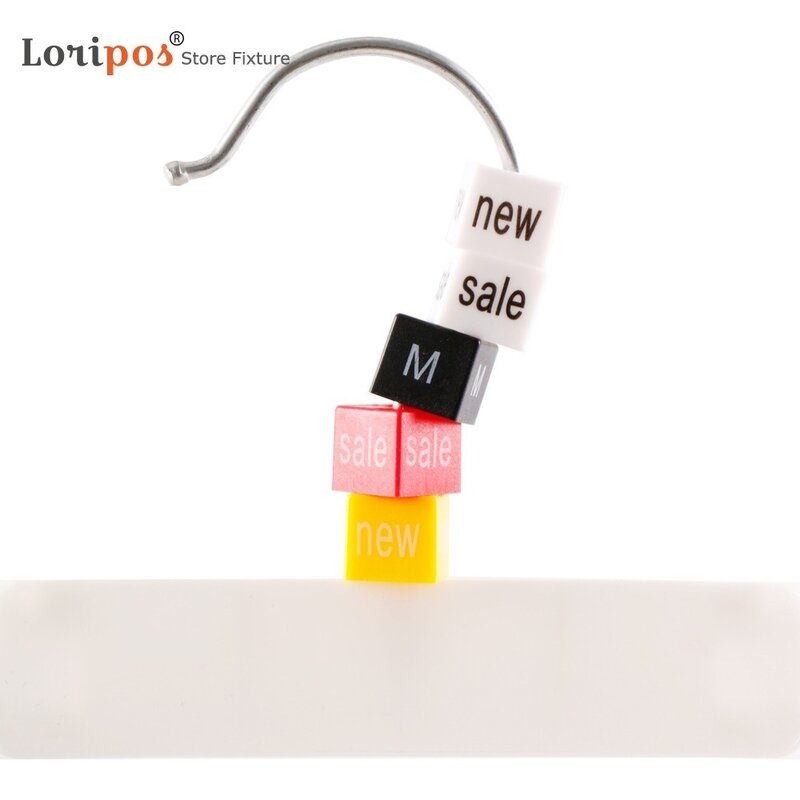 100pcs Colored Sale Sign Sale Clothes Hanger Garment Sizer Plastic Size Markers Label Tags For Clothes Sewing Crafts