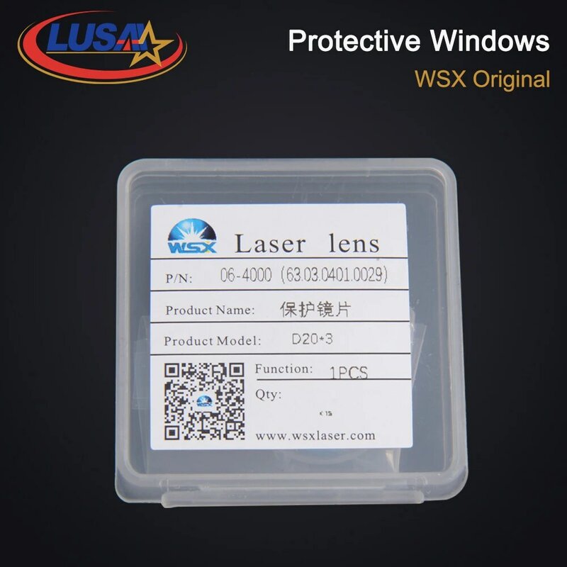 LUSAI 레이저 손 용접 보호 렌즈, WSX QiLin SUP 용접 헤드용, 18x2, 20x2, 20x3, 30x5mm, 1064nm