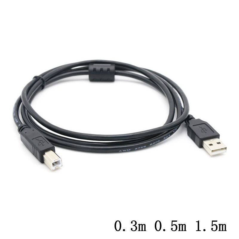 Cable USB 2,0 tipo A macho A USB tipo B para Escáner de impresora de USB-B, cable de disco duro de 30cm, 0,3 M, 150cm, 1,5 M, 0,5 m, 50cm, 3m, 5m