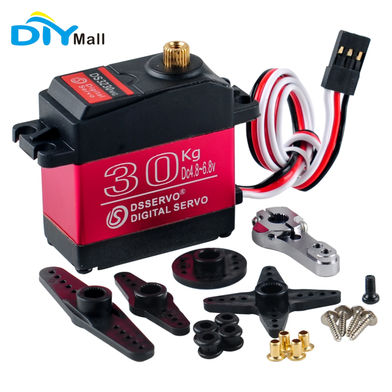 1/2/4PCS Waterproof DS3230 Servos - High Torque (30KG) 270° Rotation with 25T Arm Suitable for robots, cars, and airplane models