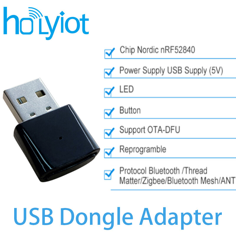นอร์ดิก NRF52840 dongle USB ดองเกิล4.0บลูทูธ5.0อะแดปเตอร์ dongle สำหรับการพัฒนาเครื่องมือโมดูลระบบอัตโนมัติ