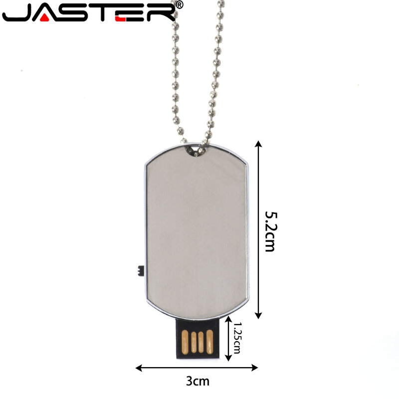 JASTER – Mini clé USB 2.0 en métal, logo personnalisé gratuit, haute vitesse, 8 go, 32 go, 64 go, cadeau pour fille