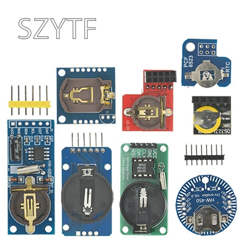 1 pz PCF8563 DS3231 PCF8523 AT24C32 DS1302 DS2121SN IIC precisione RTC modulo di memoria orologio in tempo reale