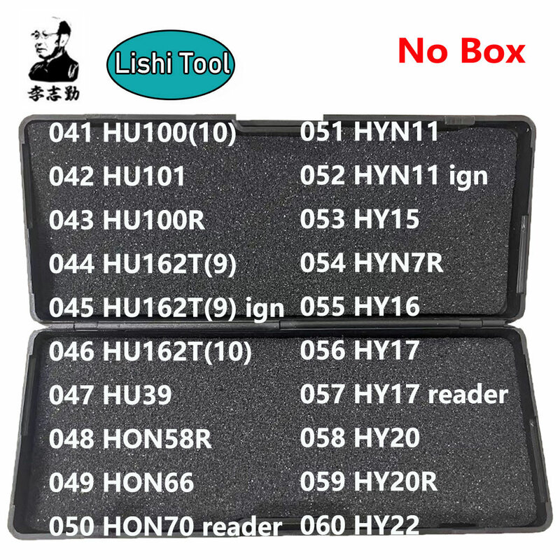 Lishi-Herramienta 2 en 1, sin caja, TOY43, TOY38R, HU162T(8), VA6, VA2T, VAC102, WT47T, YH35R, YM15, YM23, YM28, YM30, ZD30, HU71, K5, 101-120
