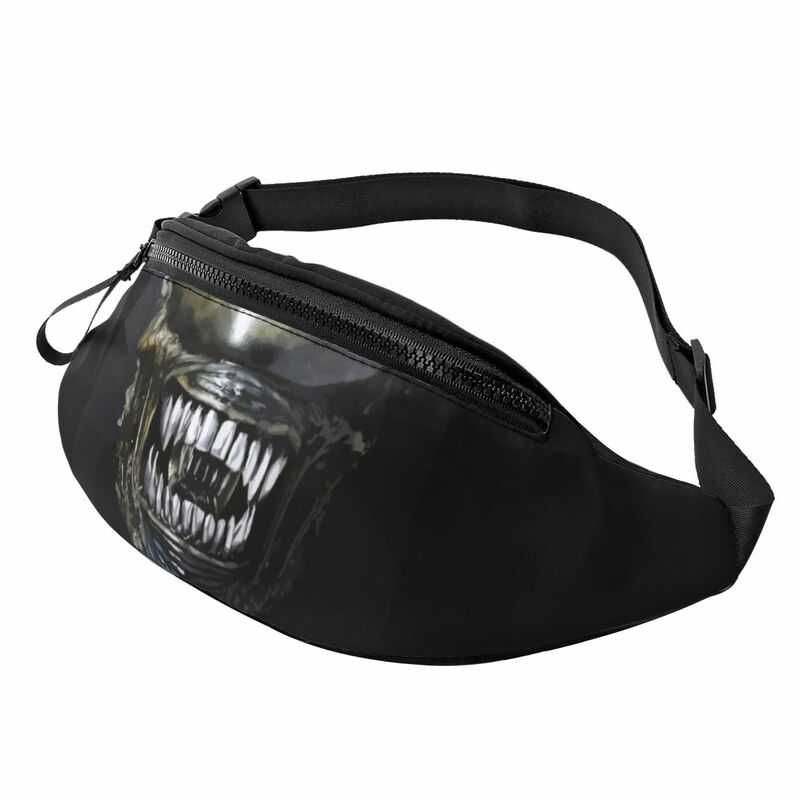 Alien Mouth Chest Bag Merch For Unisex Trend Horror Strap Bag