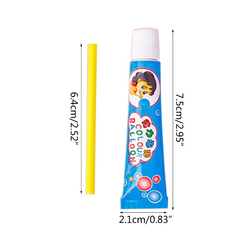Mainan Ajaib Gelembung Aman Meniup Bola Gelembung Warna-warni Kompetisi Balon Warna-warni Plastik Warna Acak Tiup Gelembung