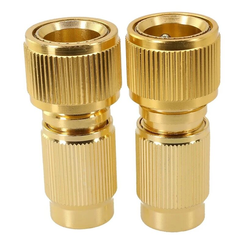 Adaptor Connector 2pcs 6.2x2.2x2.5cm Aluminum Alloy Expandable Garden Irrigation Systems Quick Couplings Brand New