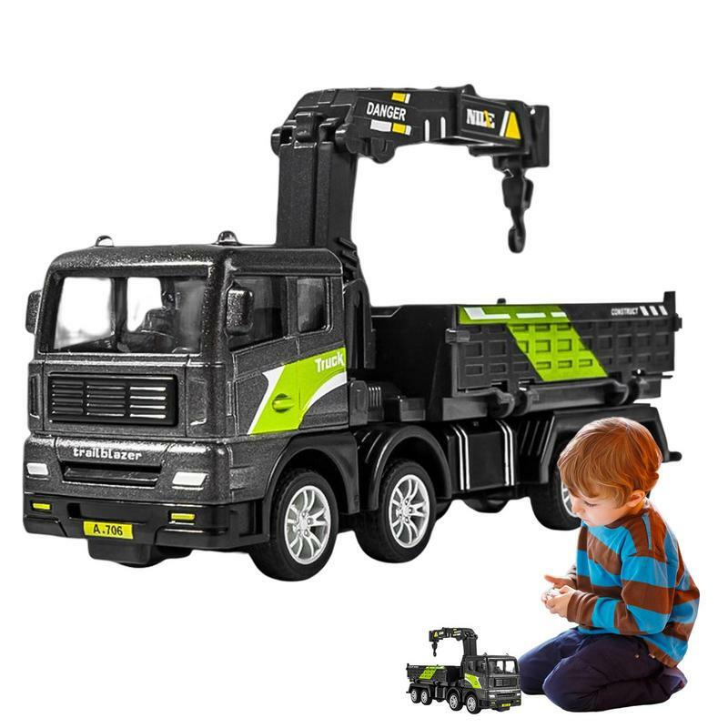 Juguetes de construcción de excavadora y camión de basura, vehículo de inercia para niños y niños, vehículos de ingeniería, Playa y