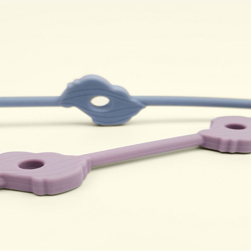 Bracciale con cinturino anti-goccia giocattolo per massaggiagengive per bambini in silicone con catena per ciuccio per neonati