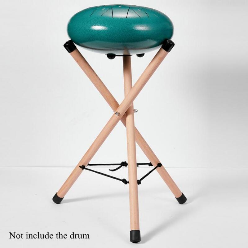 Drum Rack Zunge Hand Stehen Buche Holz Boden Dreieck Halterung Hängen Handpan Universal-Folding Tragbare Trommel Zubehör