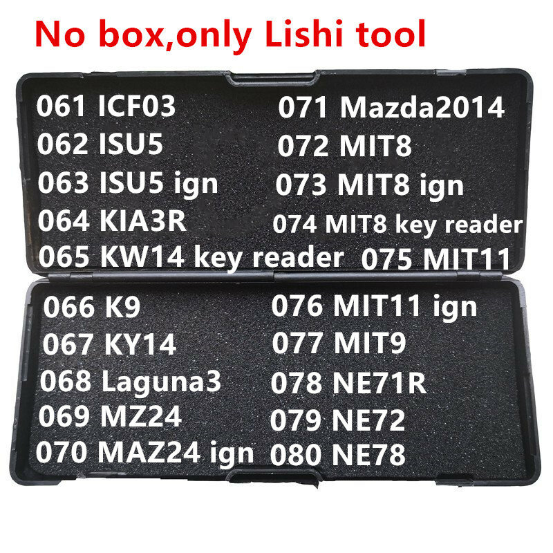 121-140 keine Box Lishi 2 In 1 2in1 Werkzeug Kia2018 SX9 TOY2018 TOY47 HON77 YH65 HU136 TOY51 HON41 HU134 HON63 Ford2017 für Mahindra
