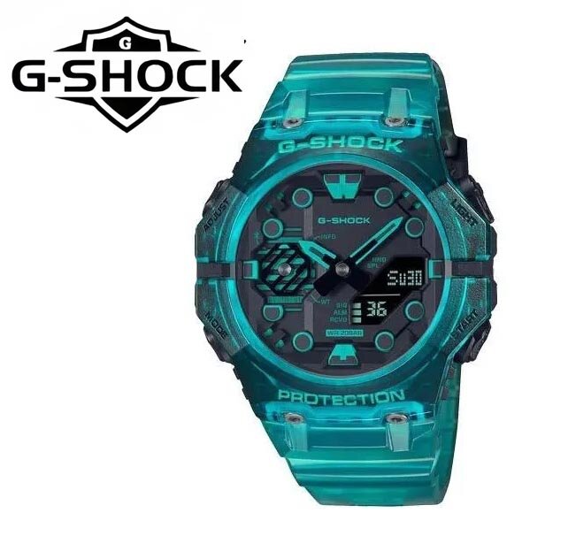 G-SHOCK Relógio impermeável para homens, cronômetro multifuncional, relógios masculinos, caixa de metal, nova marca de luxo, série de moda, GA-B001
