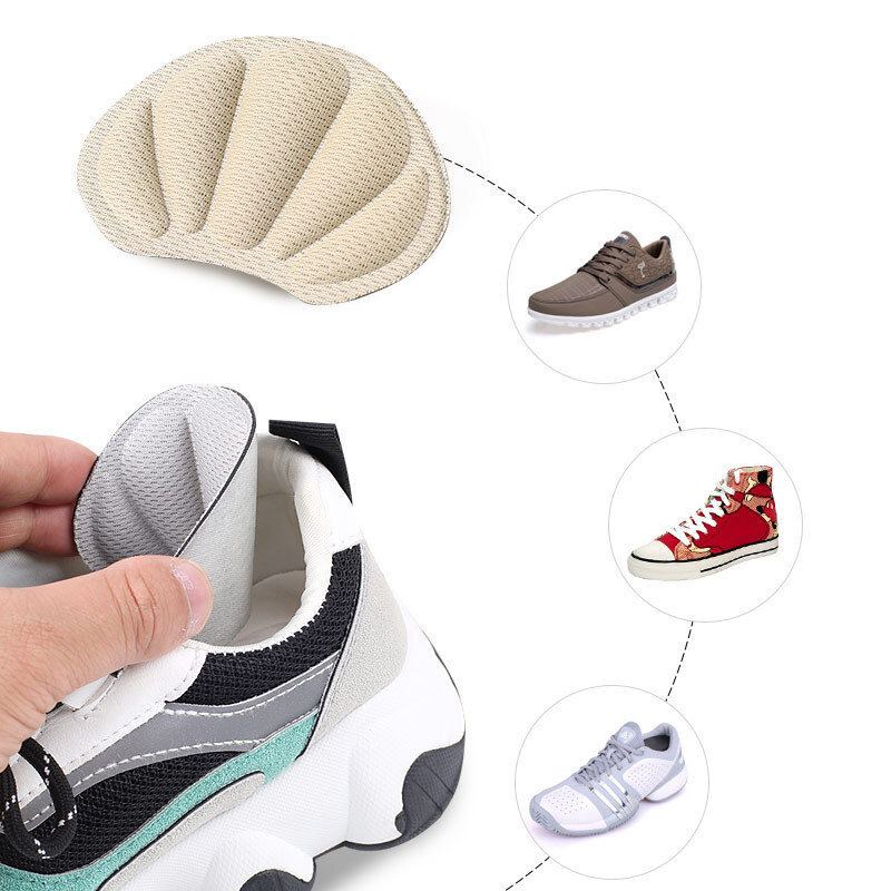 Almohadillas protectoras para zapatos, almohadillas para el talón, talla ajustable, antidesgaste, 1 par