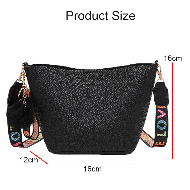 Fashion Simple Shoulder Bag Casual Lychee Pattern Crossbody Bags for Women Ladies Designer Handbags Ladies Messenger Bags Bolsos