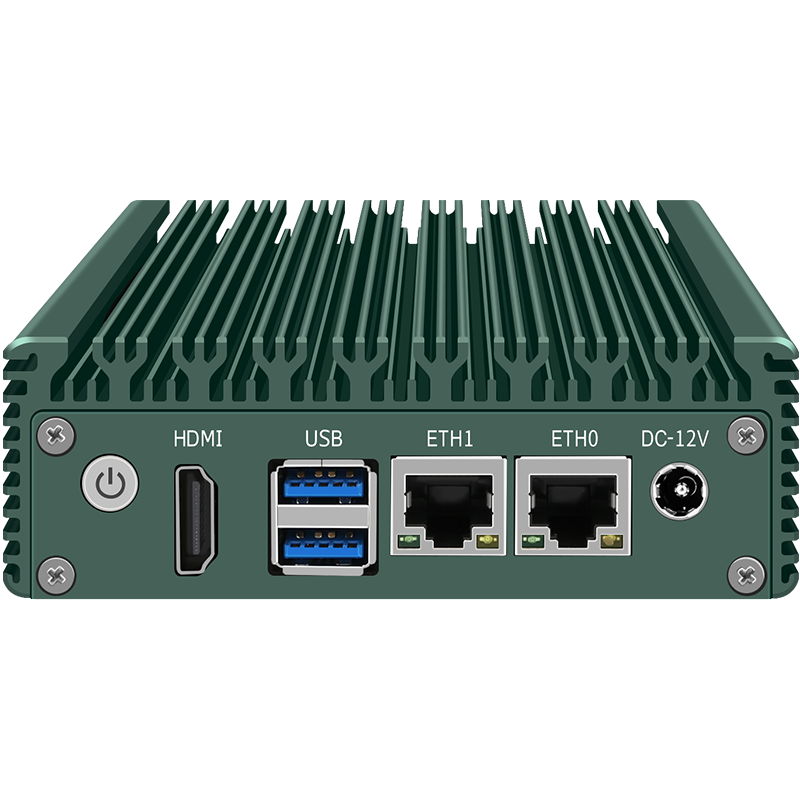 พัดลมคอมพิวเตอร์ขนาดเล็ก Celeron N3050 N3160 N3700 Firewall VPN Router 2 * Gigabit NIC HD USB3.0ฮาร์ดแวร์ Gateway คอมพิวเตอร์อุตสาหกรรม
