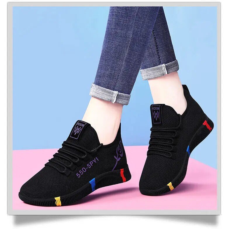 Women's ShoesAutumn New Sneakers Casual Sports Shoes Comfortable Travel Shoes Lightweight Soft Soles Running Shoes Mom Shoes