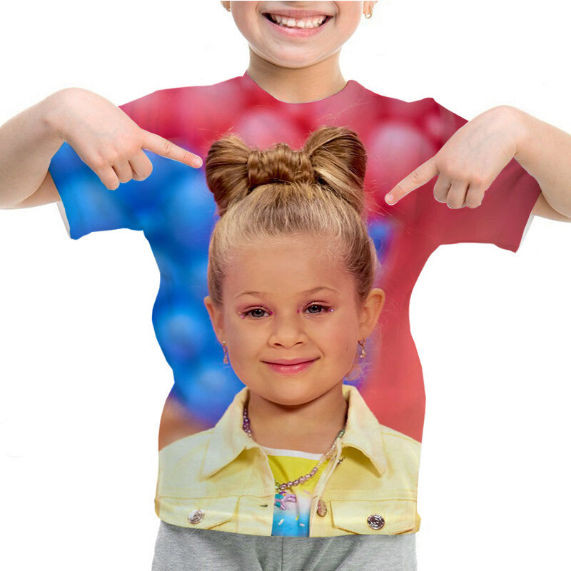 Diana show print t-shirt para meninas, casual manga curta rodada de roupas de colar, roupas infantis, verão