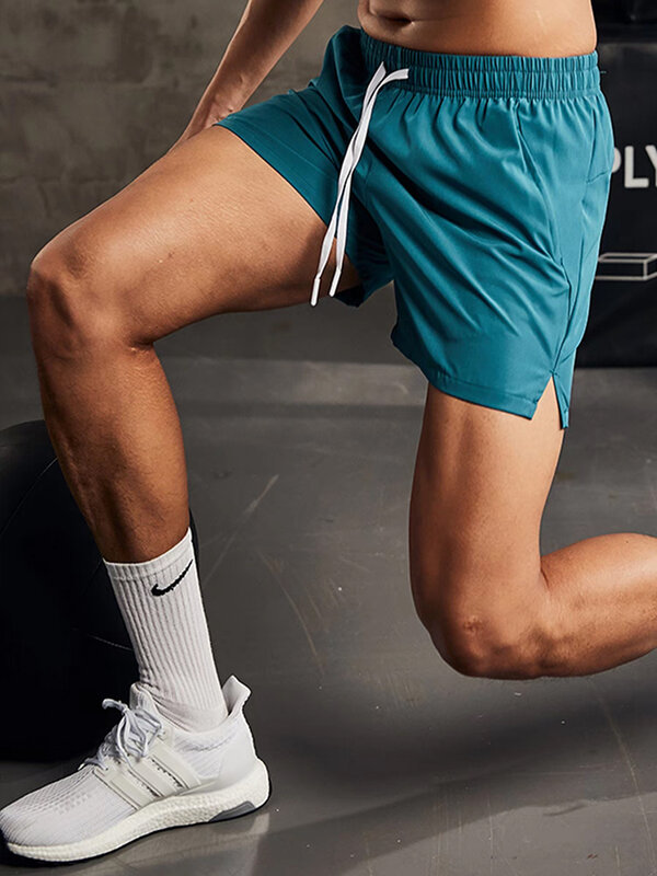 2024 New Summer Men's Shorts Quick Dry Nylon Fitness Training Running Sports Shorts Men Plus Size Workout Gym Short Pants