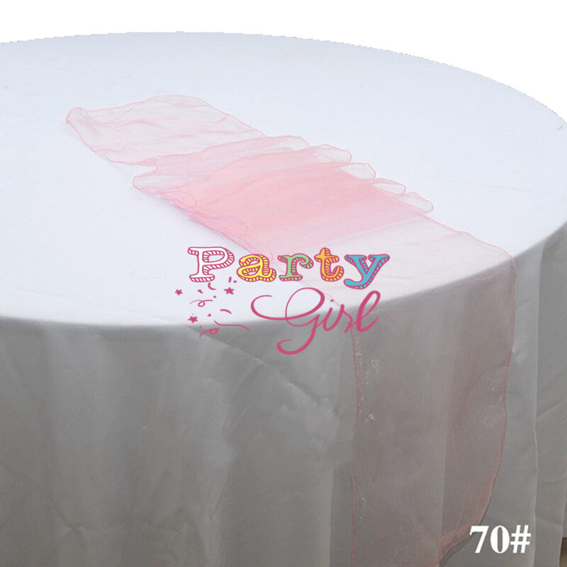 Good Looking Table Runners Banquet Organza Decoration Table Runner Soft Sheer Fabric Hotel Press Conference Tablecloth Decor