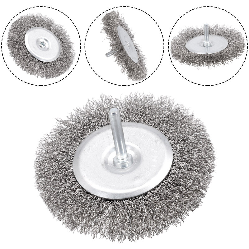 1Pc Wire Wheel Brush Dill Brush 100mm Replacement Parts For Cleaning Rusrt Dust Removal For Electric Drill Brush Rotary Tool
