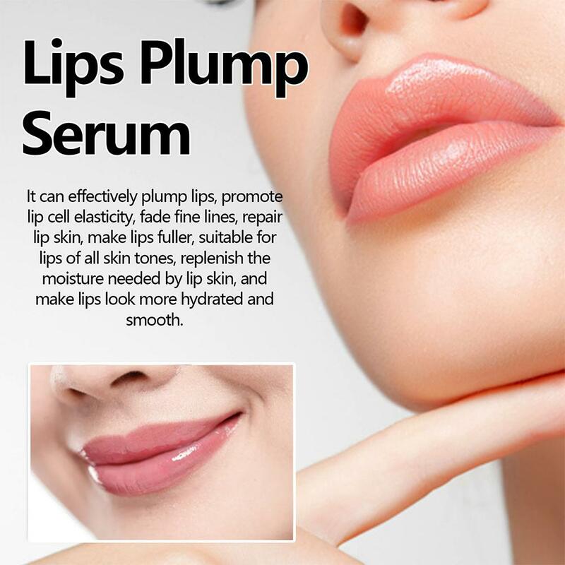 Lip Plumping Balm Serum com extrato vegetal, hidratante, anti rachaduras, abundante, concurso lábios, desvanecendo-se Lip Lines