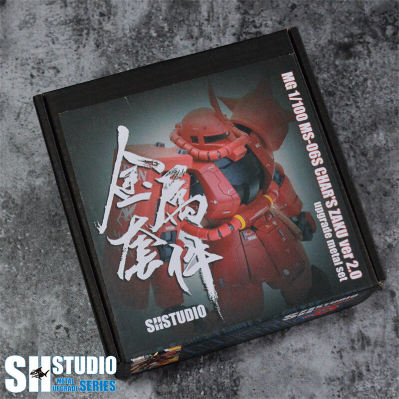 SH Studio-Juego de detalles para 1/100 MG Zaku II Red Char Ver 2,0, modificación de Metal para modelos de traje móvil, juguetes, accesorios de Metal