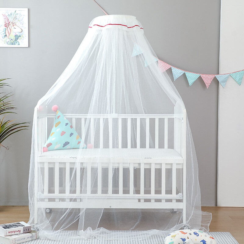 Verão bebê berço mosquito net auto-suporte cama do bebê net berço rede com suporte universal bebê infantil cama dossel incluindo suporte