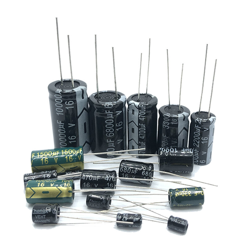 Condensadores electrolíticos de aluminio, 16V4700UF, volumen 13x25mm, 4700uf16v, 16v4700mf, 4700mf16v, 16 voltios, 4700MFD, 6800uf, 10000uf