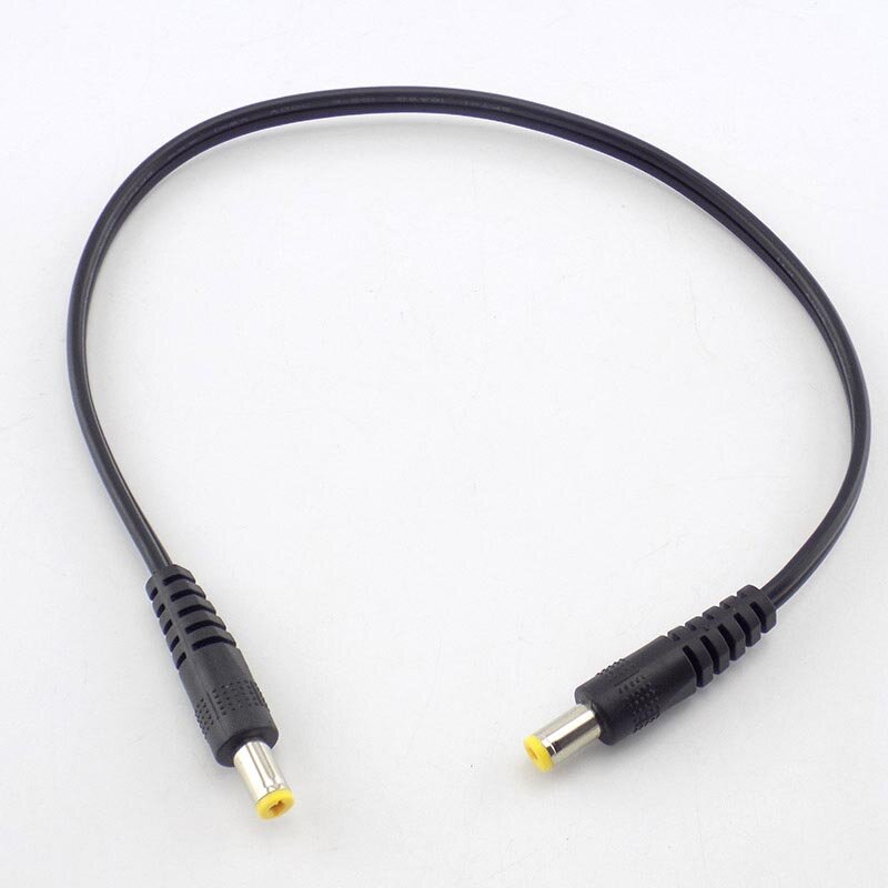 30cm 5,5mm DC-Stecker auf Stecker Verlängerung kabel Kabel Netzteil 5,5x2,1mm Stecker av Audio dvr rca Stecker l19