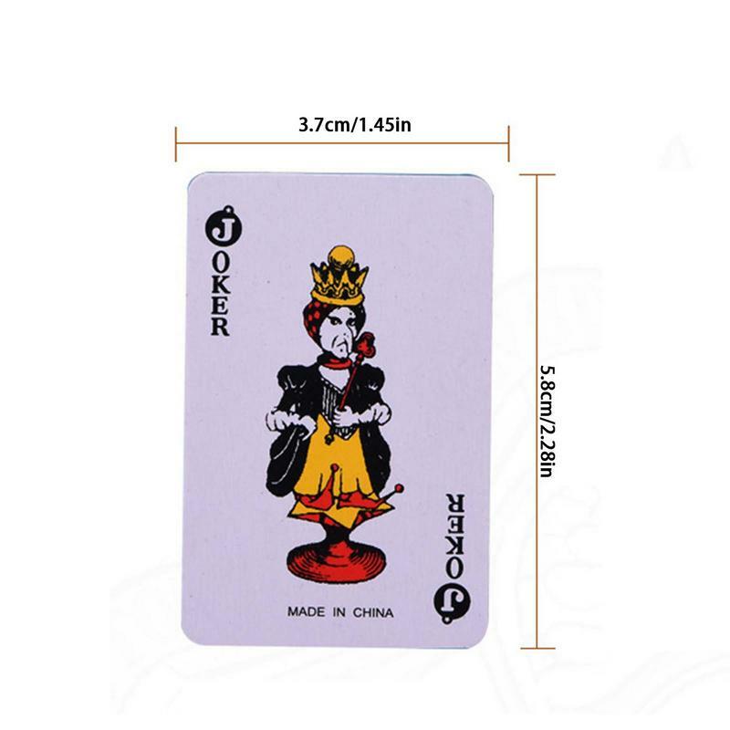 Miniatur-Spielkarten tragbare Mini-Karten spielen winzige Kartenspiel Neuheit Party Geschenk für Mädchen und Jungen Party dekorationen
