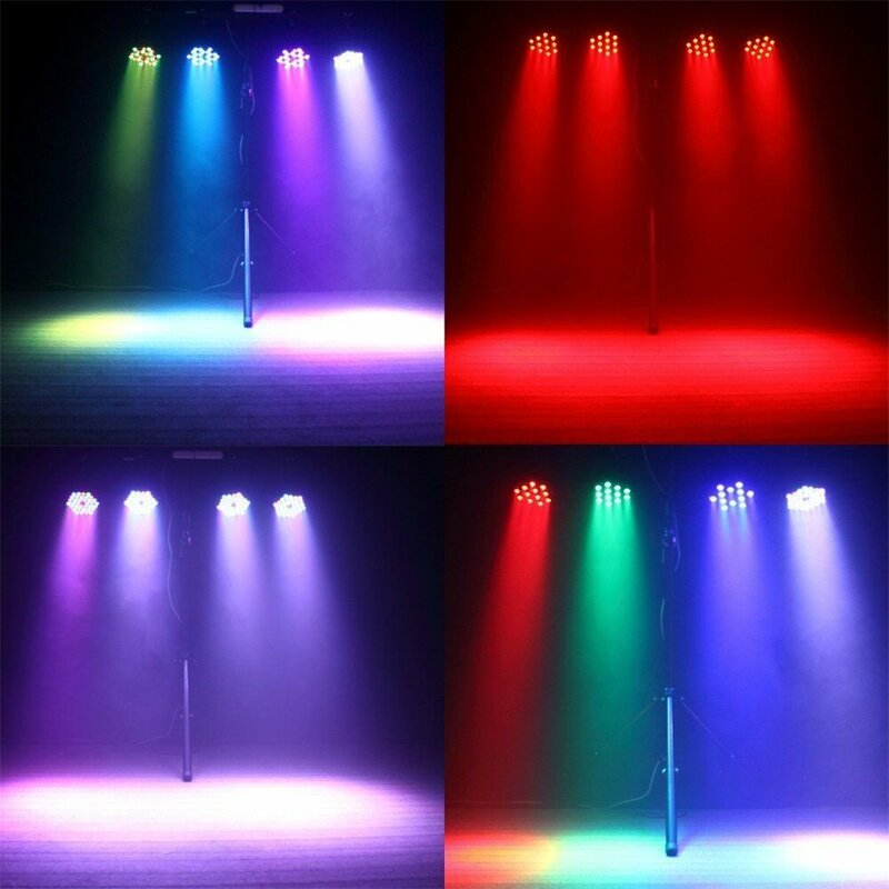 RGB Stage Light Up Lighting, Som Ativado, DMX, DJ Par Can, Luzes para Festa de Aniversário, Casamento, Bar, Clube, Casa, 36x1W
