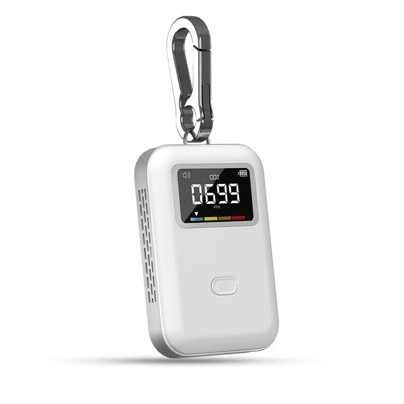 Alarme Inteligente Carregamento Portátil Mini Handheld Monitor Tester Analyzer Monitor De Qualidade Do Ar Gás Indoor Detector De Co2
