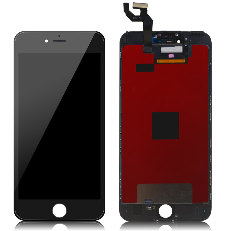 Pengganti layar LCD ponsel IPHONE 6 6s, Digitizer layar sentuh hitam putih LCD