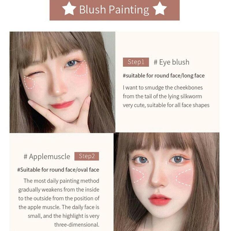 3 In 1 Highlighter Powder Palette Contour Bronzer Glitter Blush Eyeshadow Makeup Pearl Cosmetic Face coreano di lunga durata