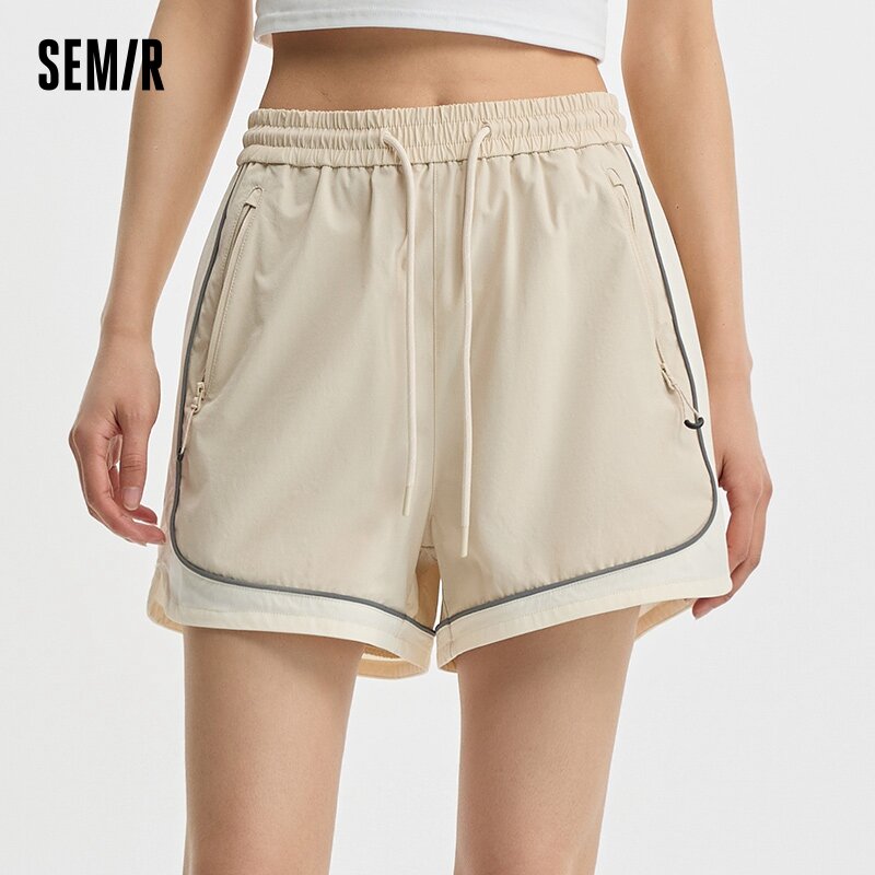 Semir Women Cool And Quick-Drying Outdoor Sports Shorts 2024 Summer New Stylish Loose Fit Shorts Trendy