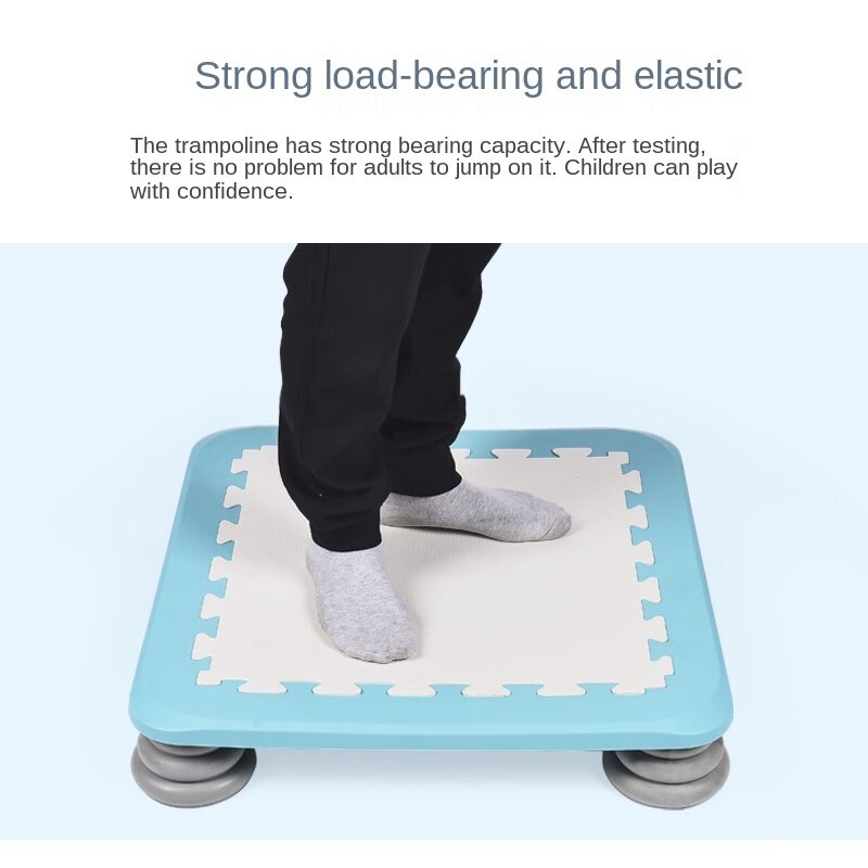 Doki brinquedo 2022 crianças trampolim doméstico interior cama do salto do bebê criança equipamentos de fitness família ao ar livre plástico trampolim