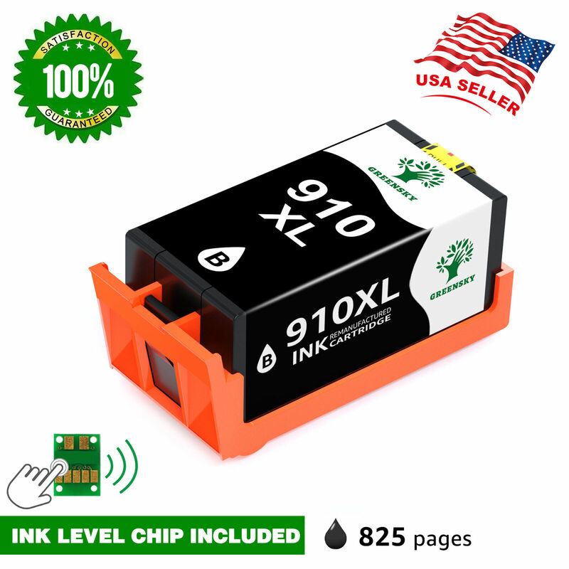 1PK 910XL Kartrid Tinta Hitam Kompatibel untuk HP OfficeJet Pro 8010 8020 8022