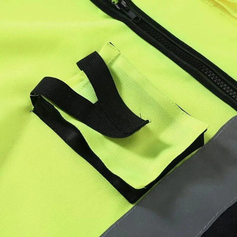 High Visibility Reflective Clothing Construction Workers Traffic Safety Night Inspection Multi-Pocket Safety Work Clothes