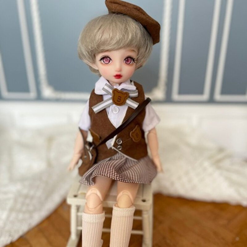 30cm Cute Blyth Doll Joint Body Fashion BJD Dolls Toys with Dress Shoes Wig Make Up Gifts for Girl
