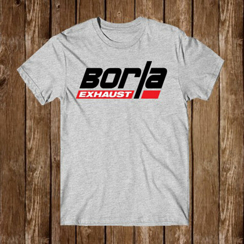 Borla Exhaust Men's Grey T-Shirt Size S-5xl Adult Regular Fit O-Necked T-shirt Classic T-Shirt Men's clothing