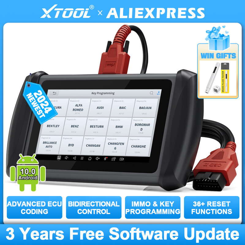 Xtool Ip819 Auto Diagnostische Tools Obd2 Scanner All System Ecu Codering Canfd Bi-Directionnal Control Immo Abs Oil A/F Epb 36 Reset