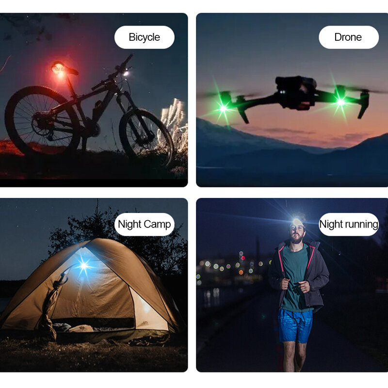 Drahtlose Fernbedienung LED-Blitzlicht für Auto Auto Motorrad Fahrrad Drohne Roller Antik ollisions warn lampe Blitz anzeige