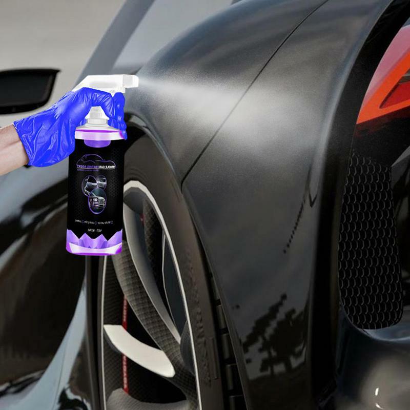 Środek powłoka samochodu w sprayu 500ml do powlekania ręcznego w sprayu automatycznie rozjaśnia płyn, wosk samochodowy zapewnia długotrwały wygląd skuterów