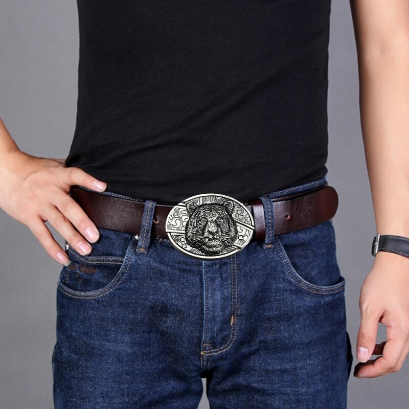 Boucle de ceinture en alliage pour remplacement de ceinture, accessoires pour vêtements de Cowboy